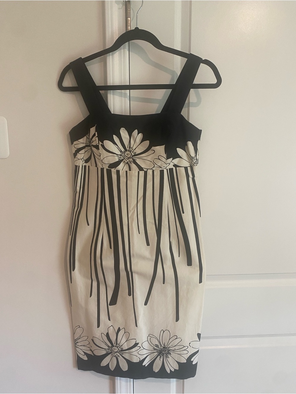 Kim Rogers Black and White Floral Mini Dress